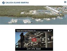 Tablet Screenshot of calusaislandmarina.com